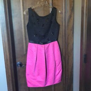 Eliza j black and pink dress